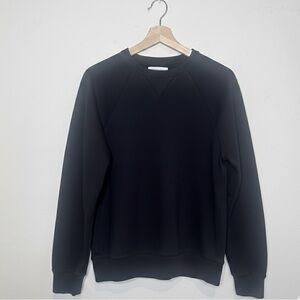 Everlane Classic Black Raglan Crewneck Sweater